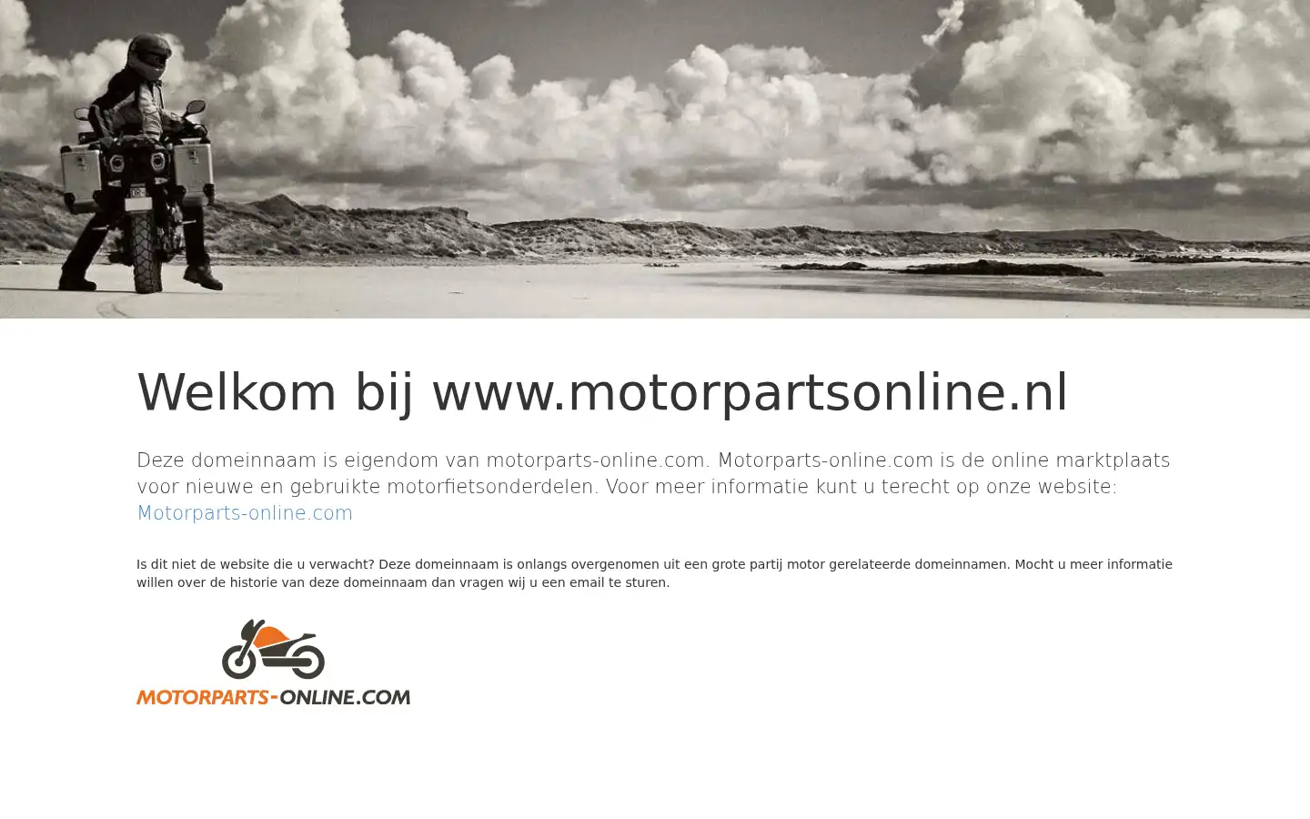 Screenshot of motorpartsonline.nl