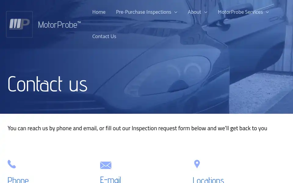 Screenshot of motorprobe.com