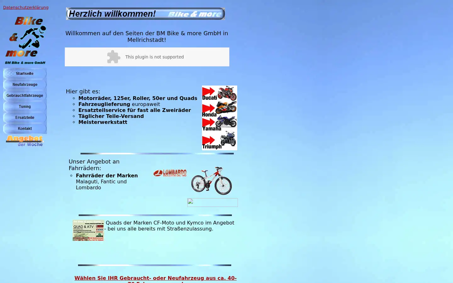 Screenshot of motorrad-bm.de