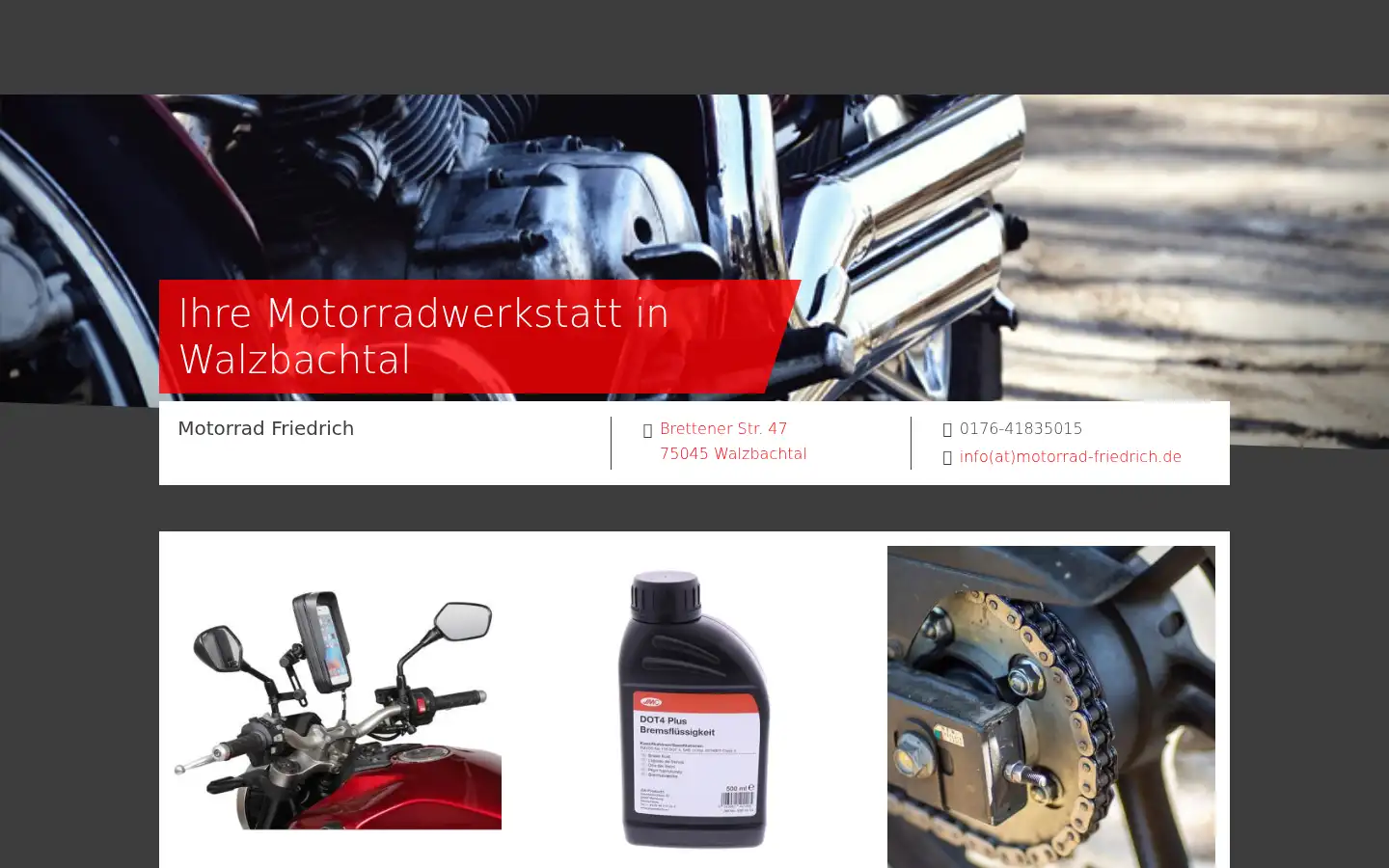 Screenshot of motorrad-friedrich.de
