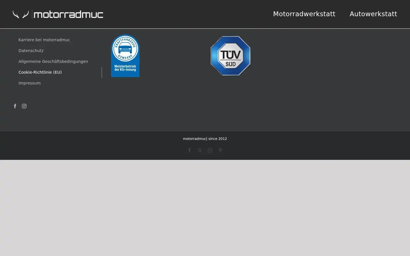 Screenshot of motorradmuc.de
