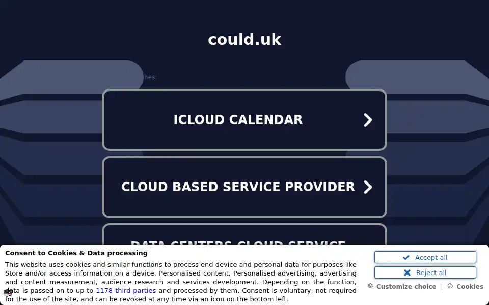 Screenshot of motorreg.could.uk