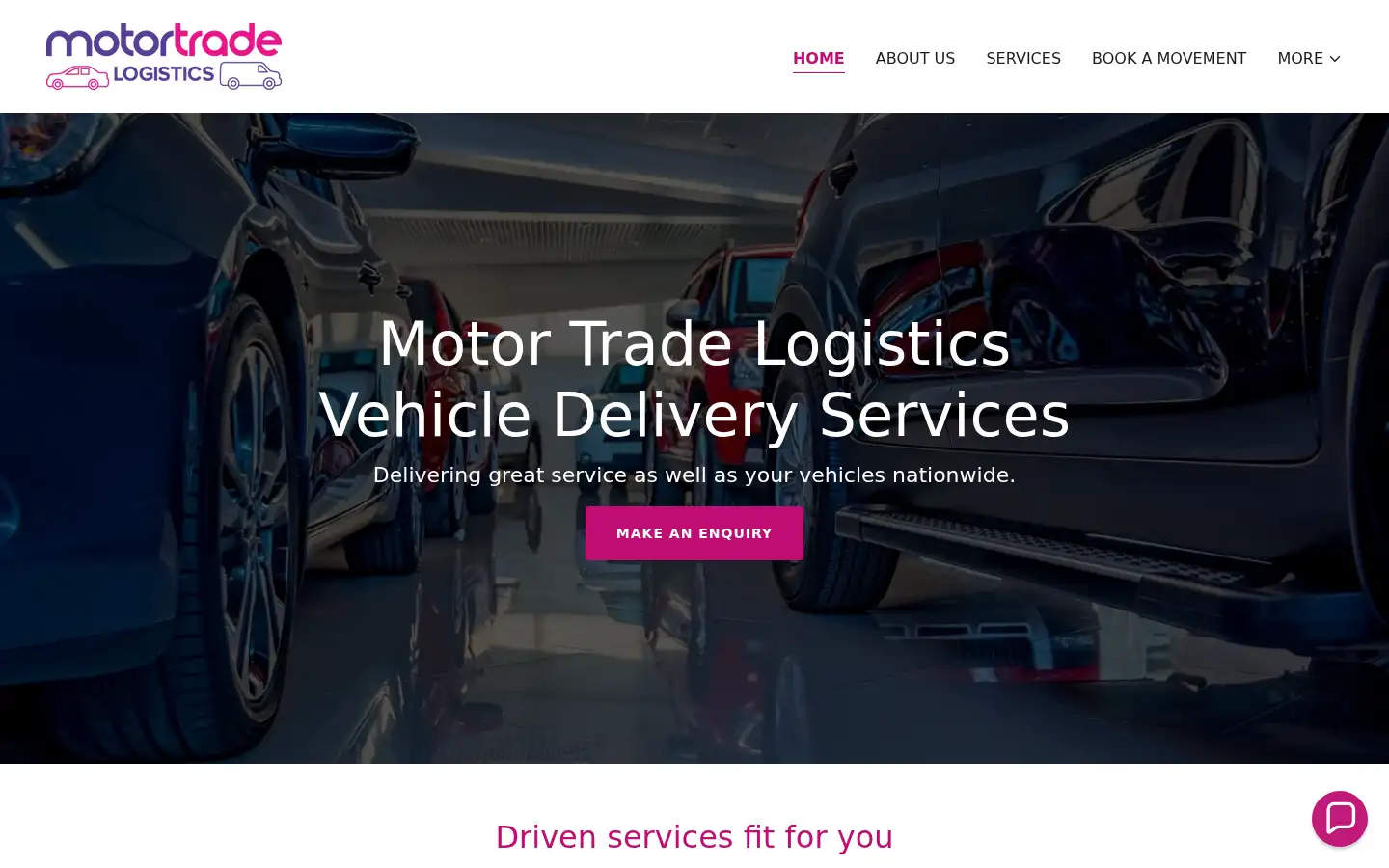 Screenshot of motortradelogistics.net