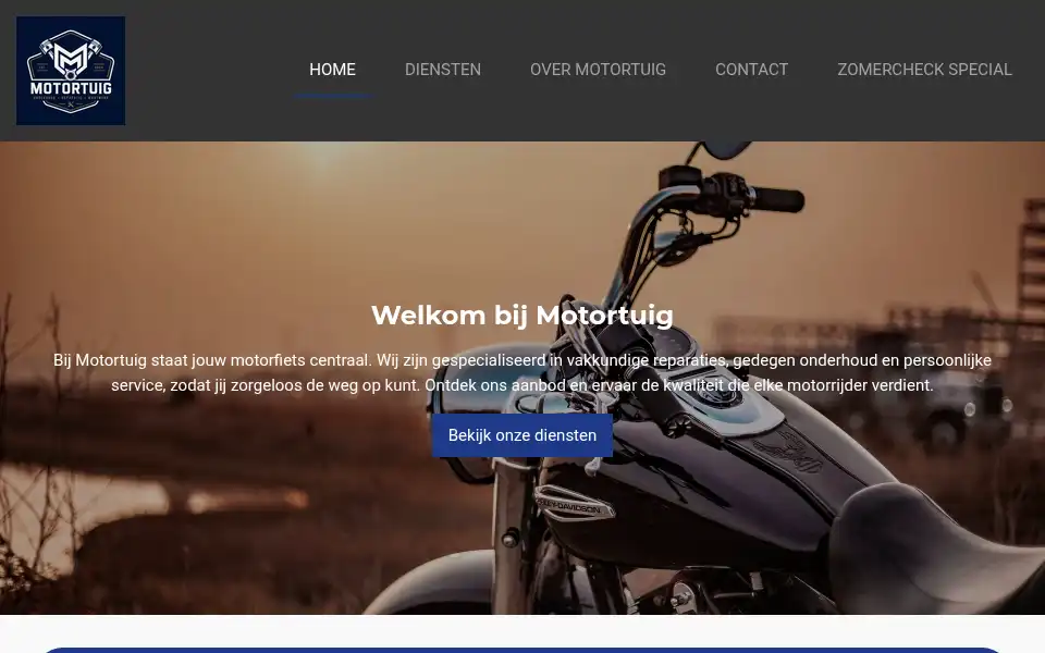 Screenshot of motortuig.nl