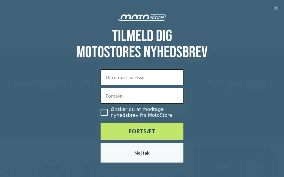 Screenshot of motostore.dk