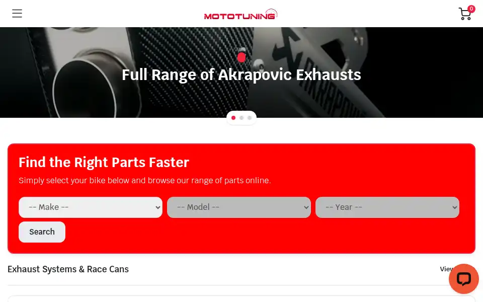 Screenshot of mototuning.ie
