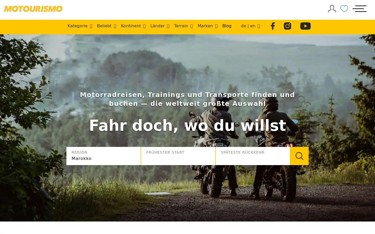 Screenshot of motourismo.com