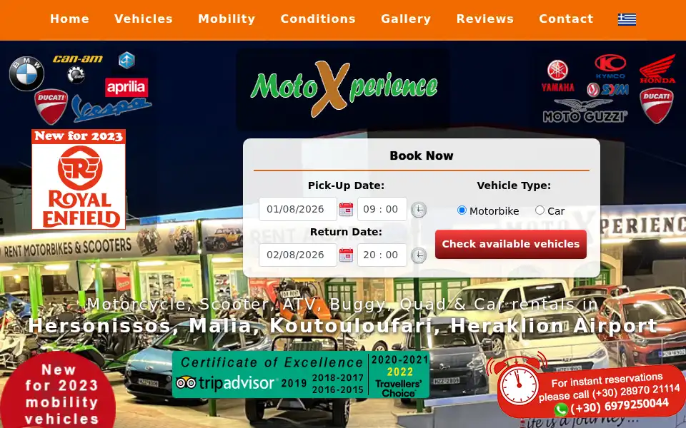 Screenshot of motoxperience.gr