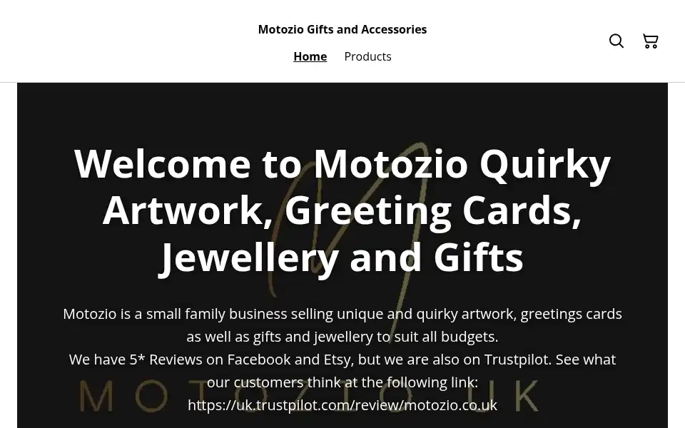 Screenshot of motozio.co.uk