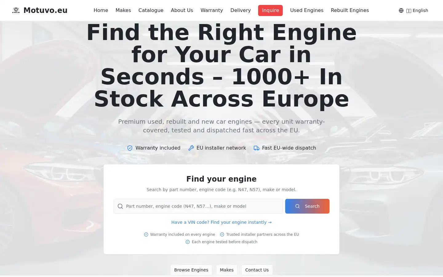 Screenshot of motuvo.eu