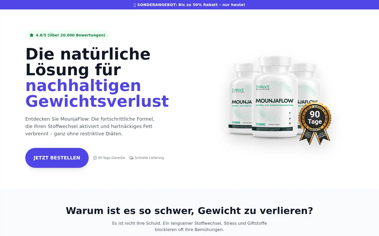 Screenshot of mounjaflow.com
