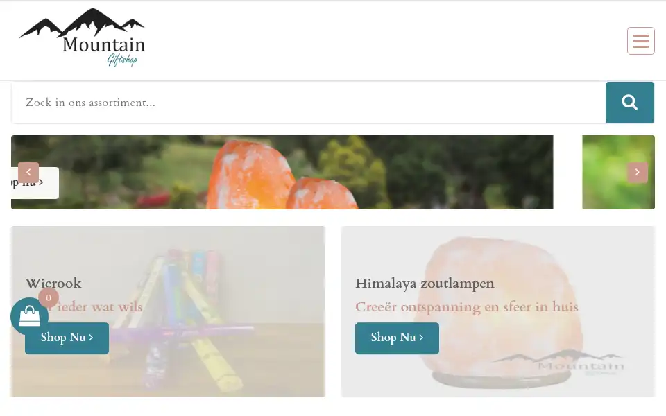 Screenshot of mountain-giftshop.nl