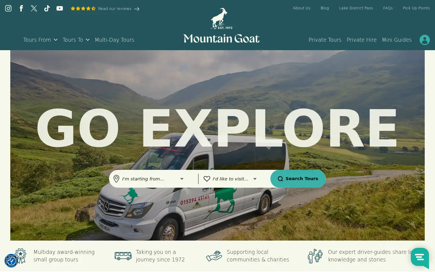 Screenshot of mountain-goat.com