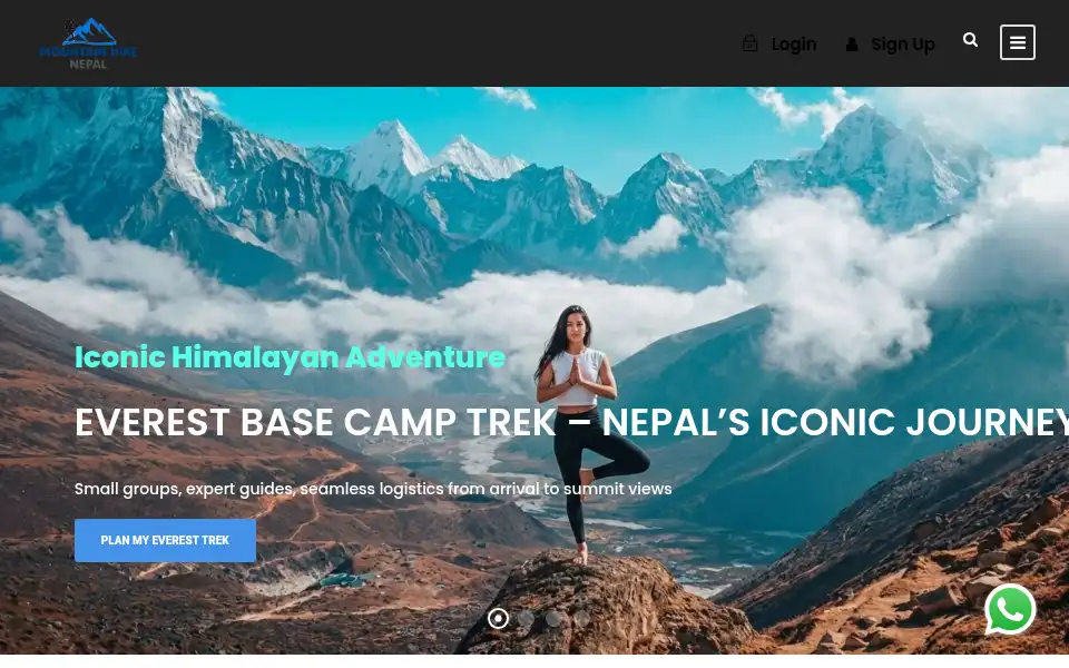 Screenshot of mountain-hike.com