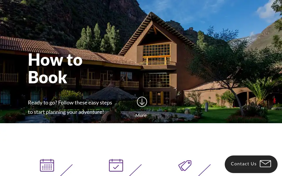 Screenshot of mountainlodgesofperu.com