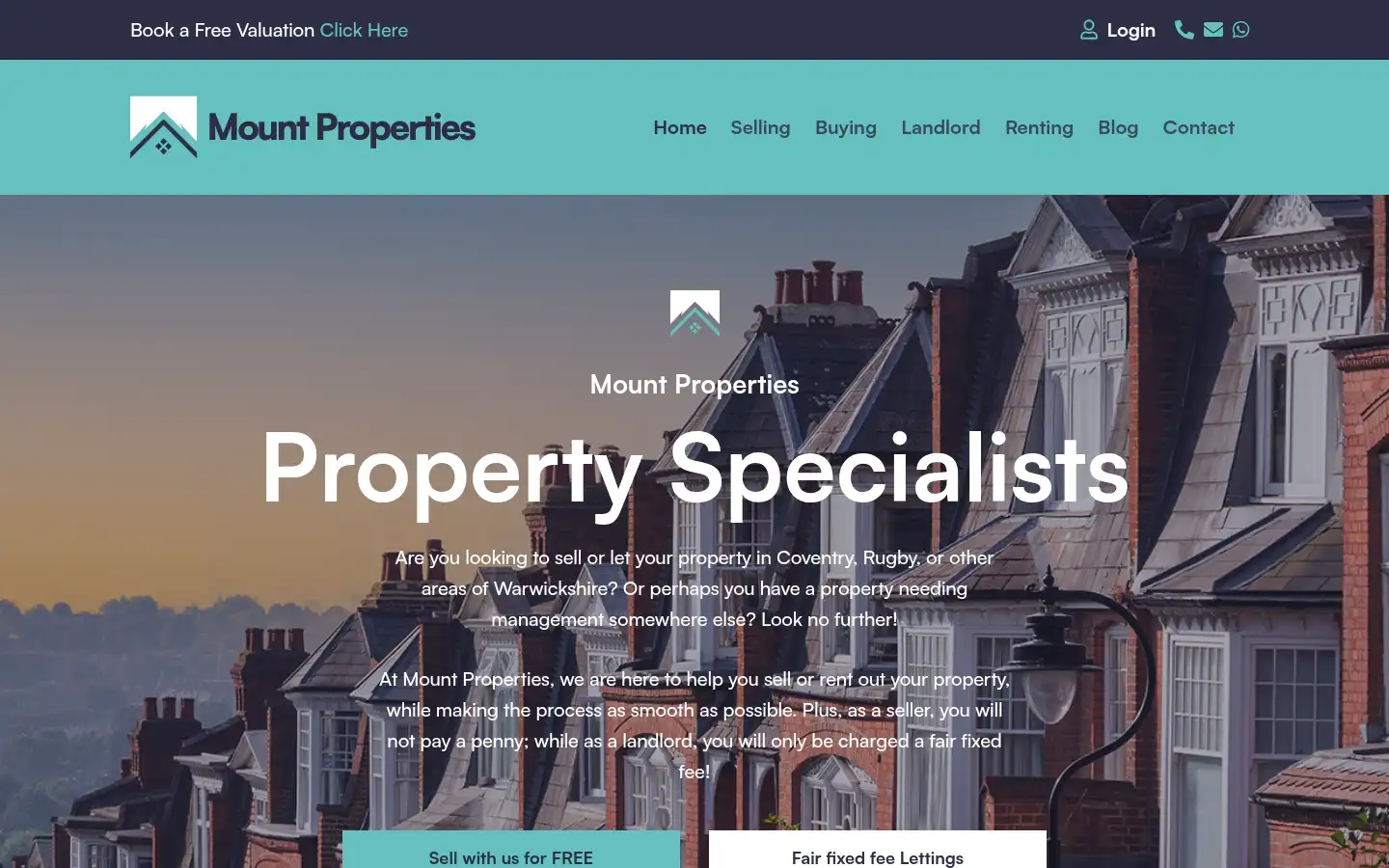 Screenshot of mountproperties.co.uk