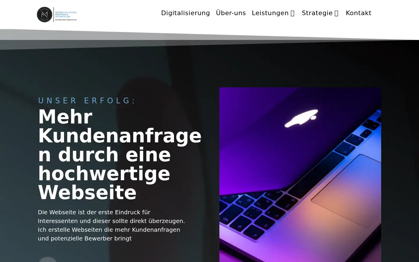Screenshot of mouvement-marketing.com