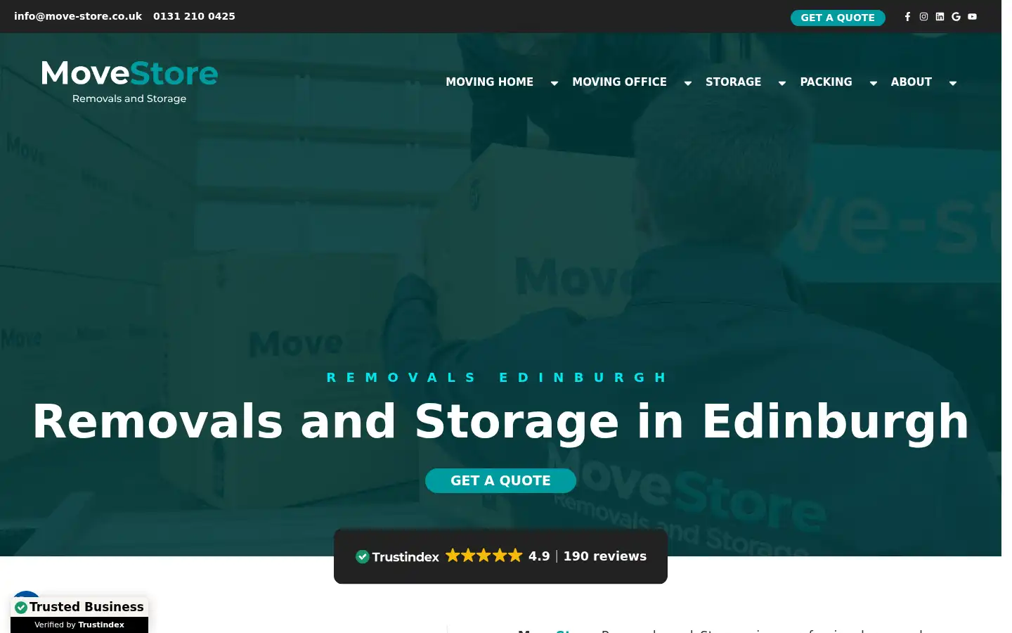 Screenshot of move-store.co.uk