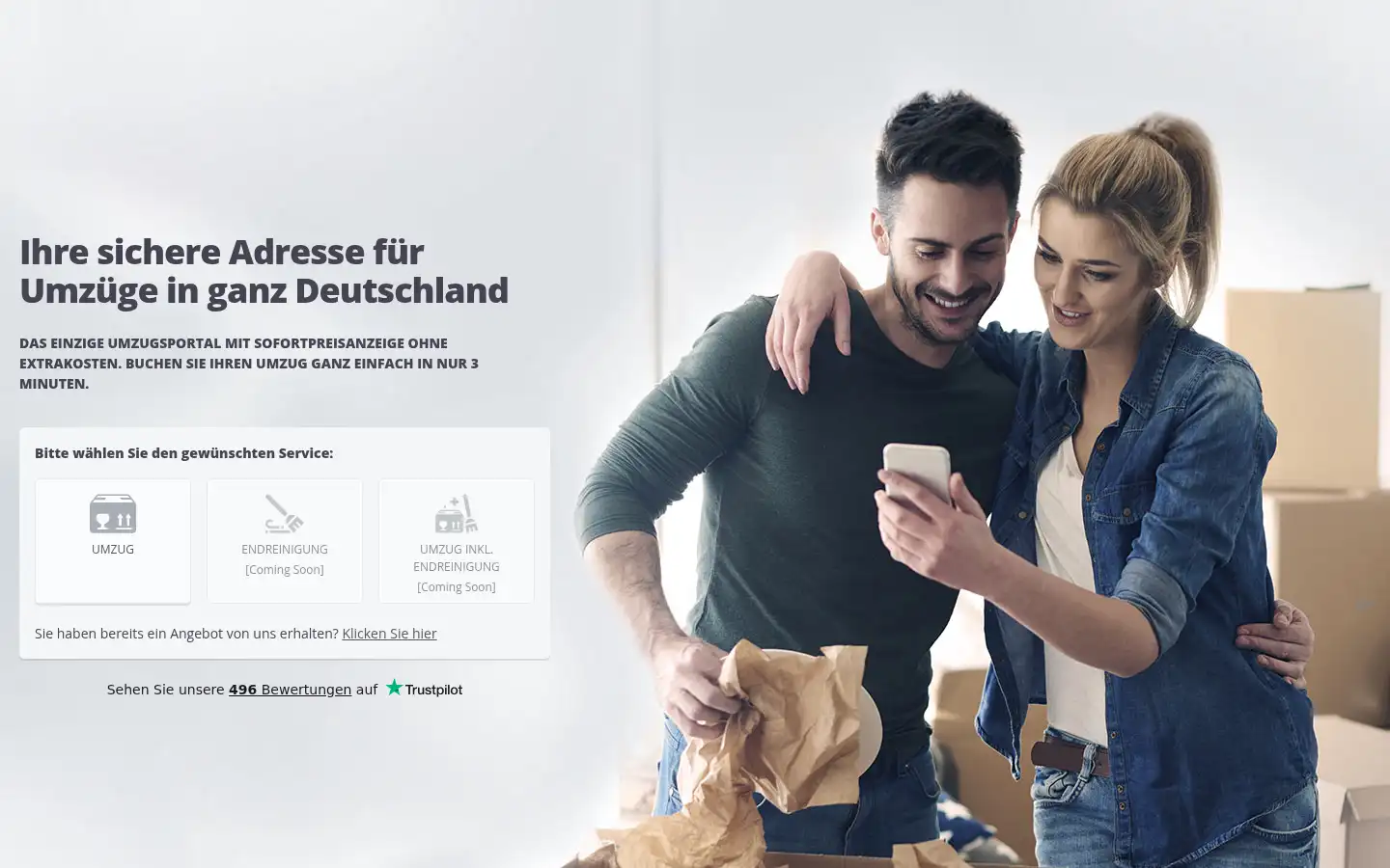 Screenshot of moveagain.de