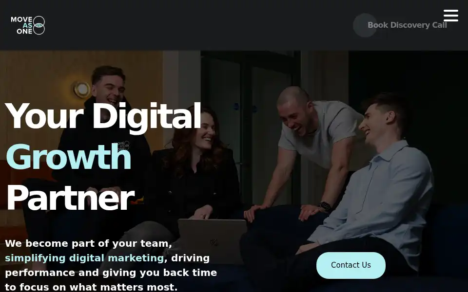 Screenshot of moveasone.co.uk