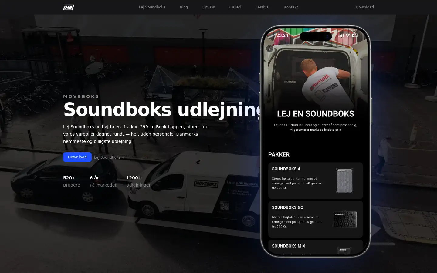 Screenshot of moveboks.dk