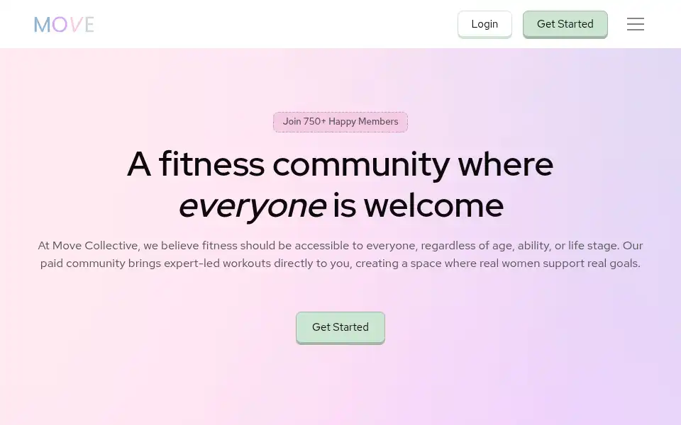 Screenshot of movecollective.uk