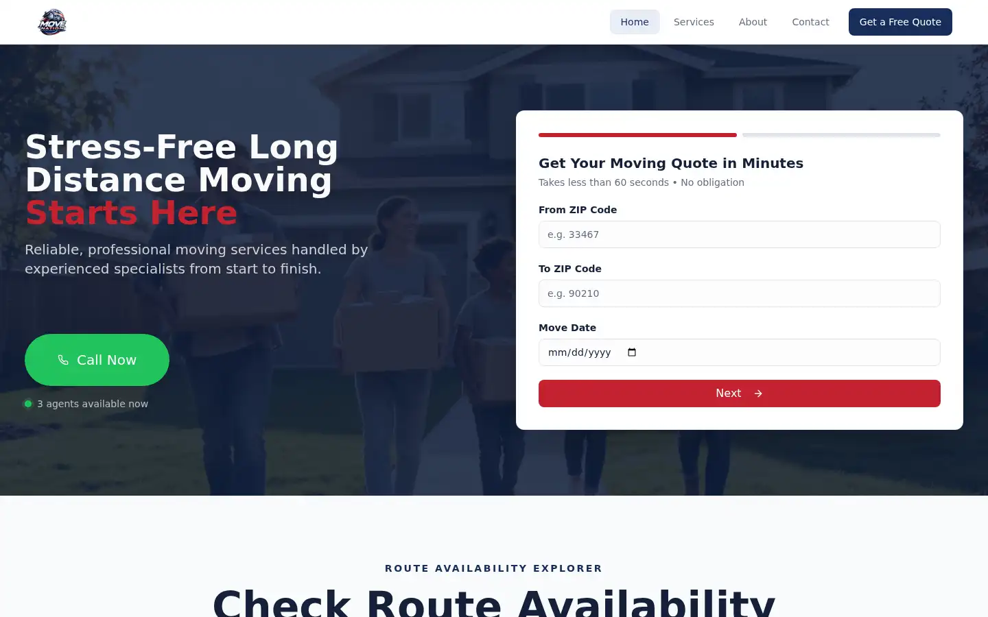 Screenshot of movenationus.com