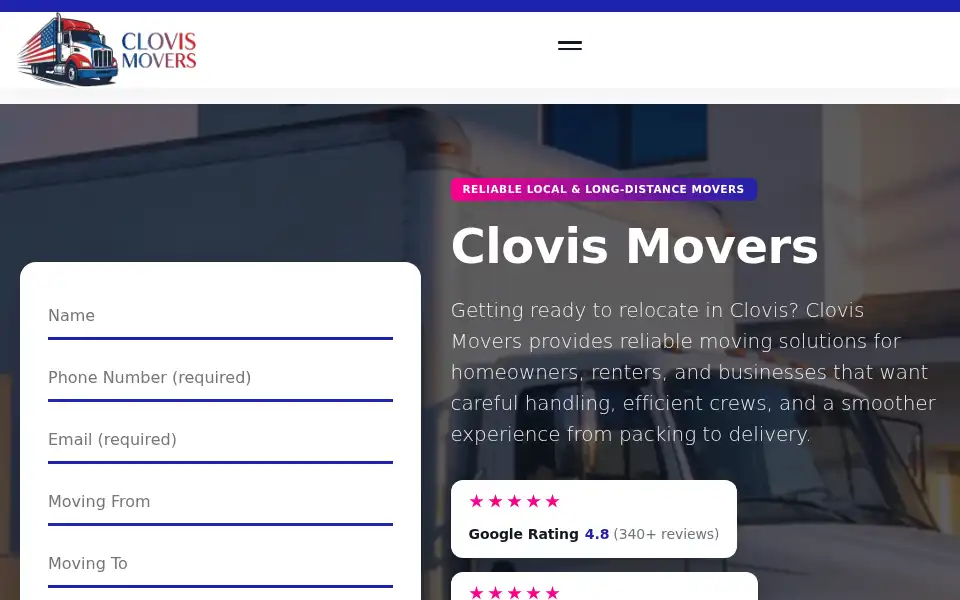 Screenshot of moverclovis.com