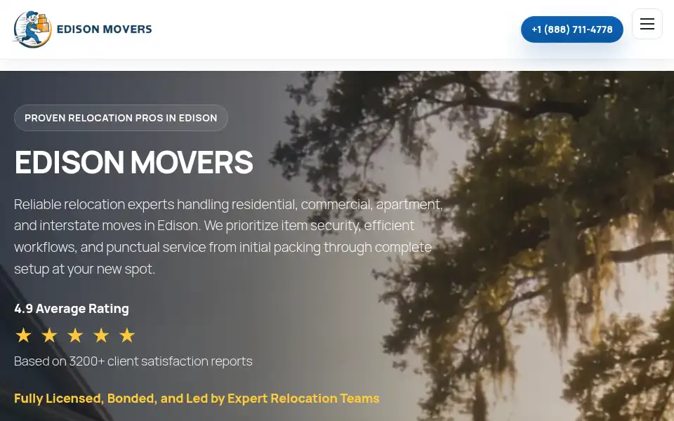 Screenshot of moveredisonnj.com