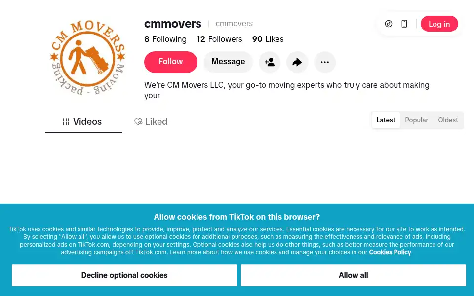 Screenshot of moversnola.com