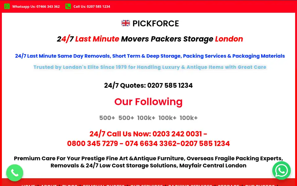 Screenshot of moverspackers.co.uk