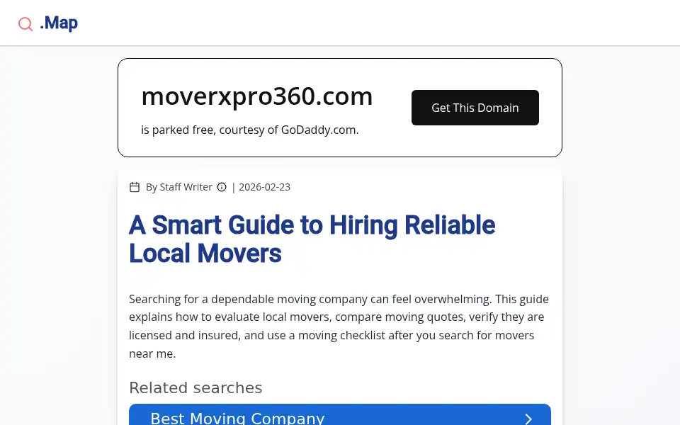Screenshot of moverxpro360.com