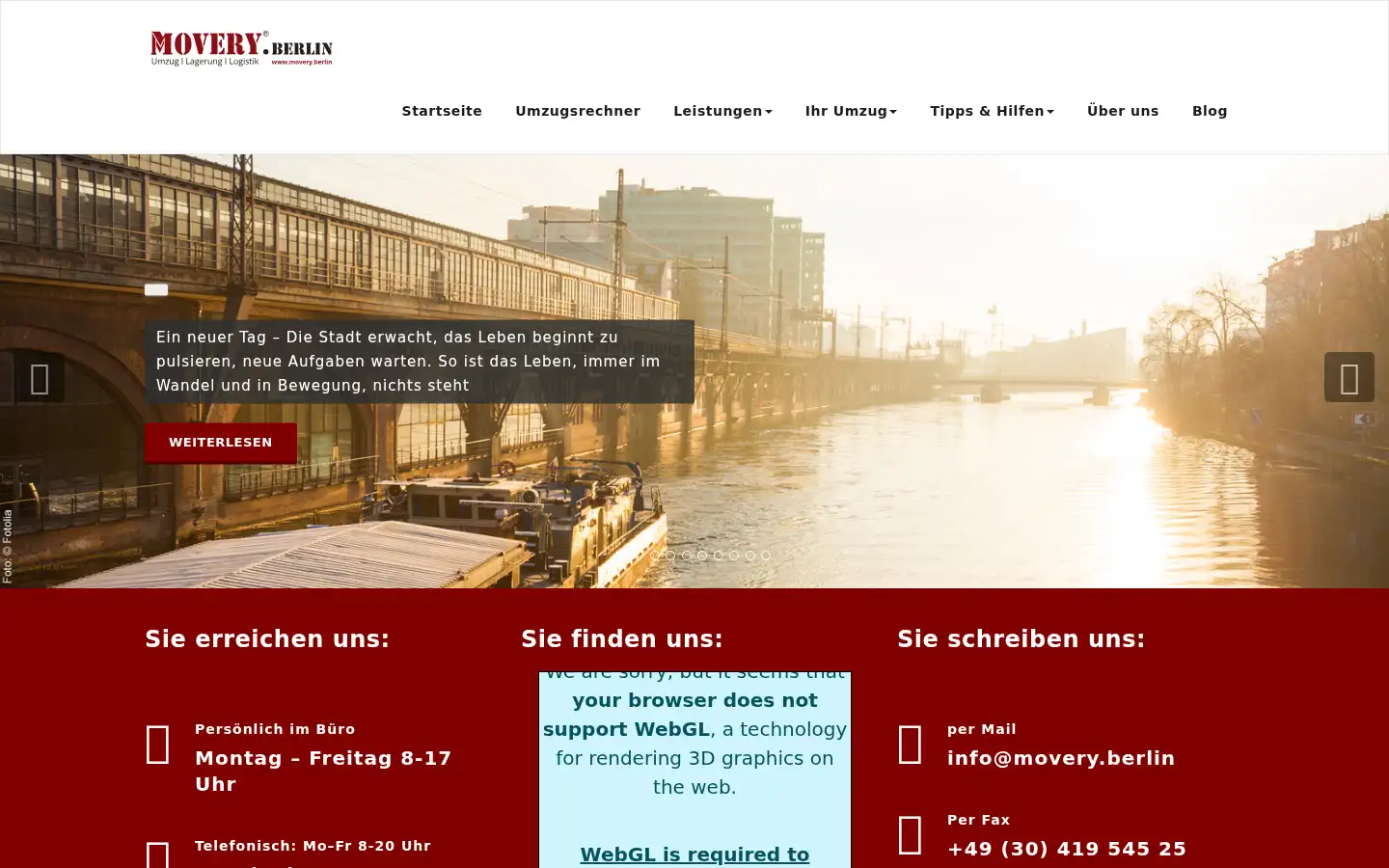 Screenshot of movery.berlin
