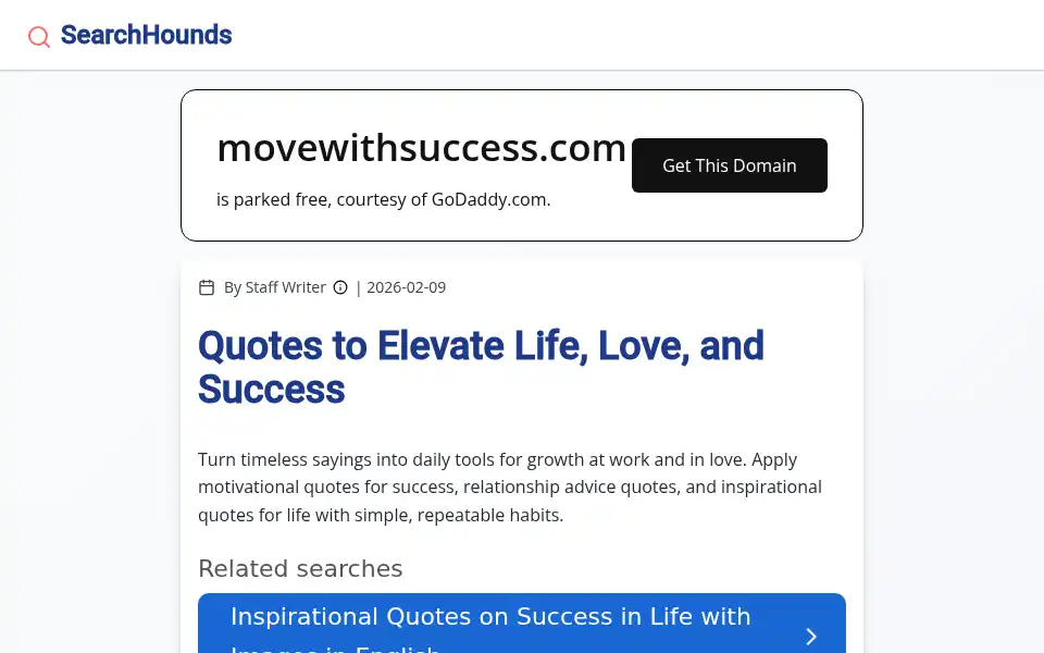 Screenshot of movewithsuccess.com