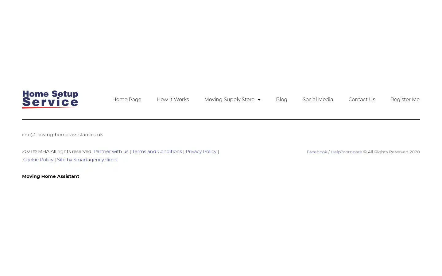 Screenshot of moving-home-assistant.co.uk