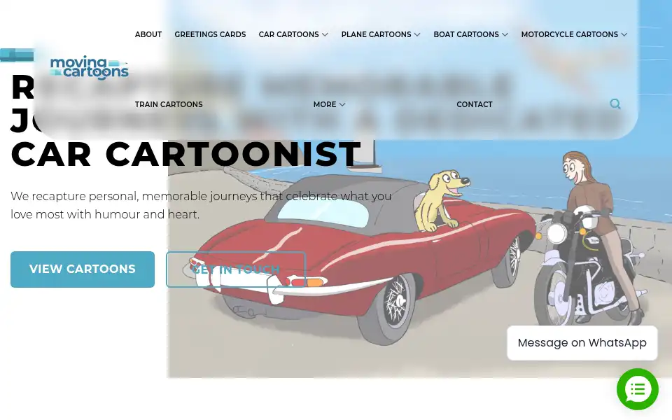 Screenshot of movingcartoons.com