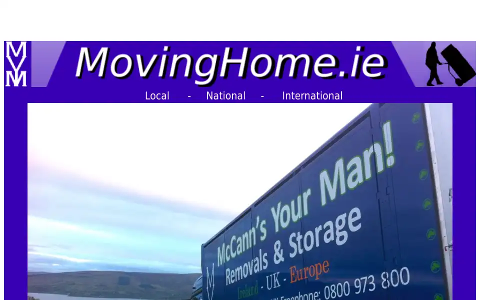Screenshot of movinghome.ie