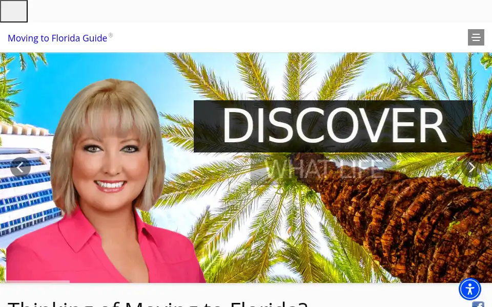 Screenshot of movingtofloridaguide.com