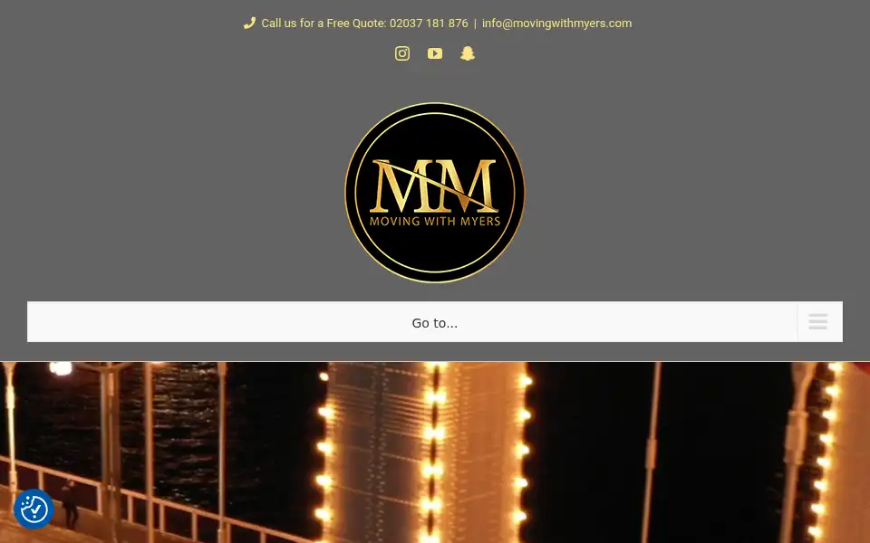 Screenshot of movingwithmyers.com