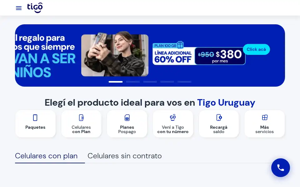Screenshot of movistar.com.uy