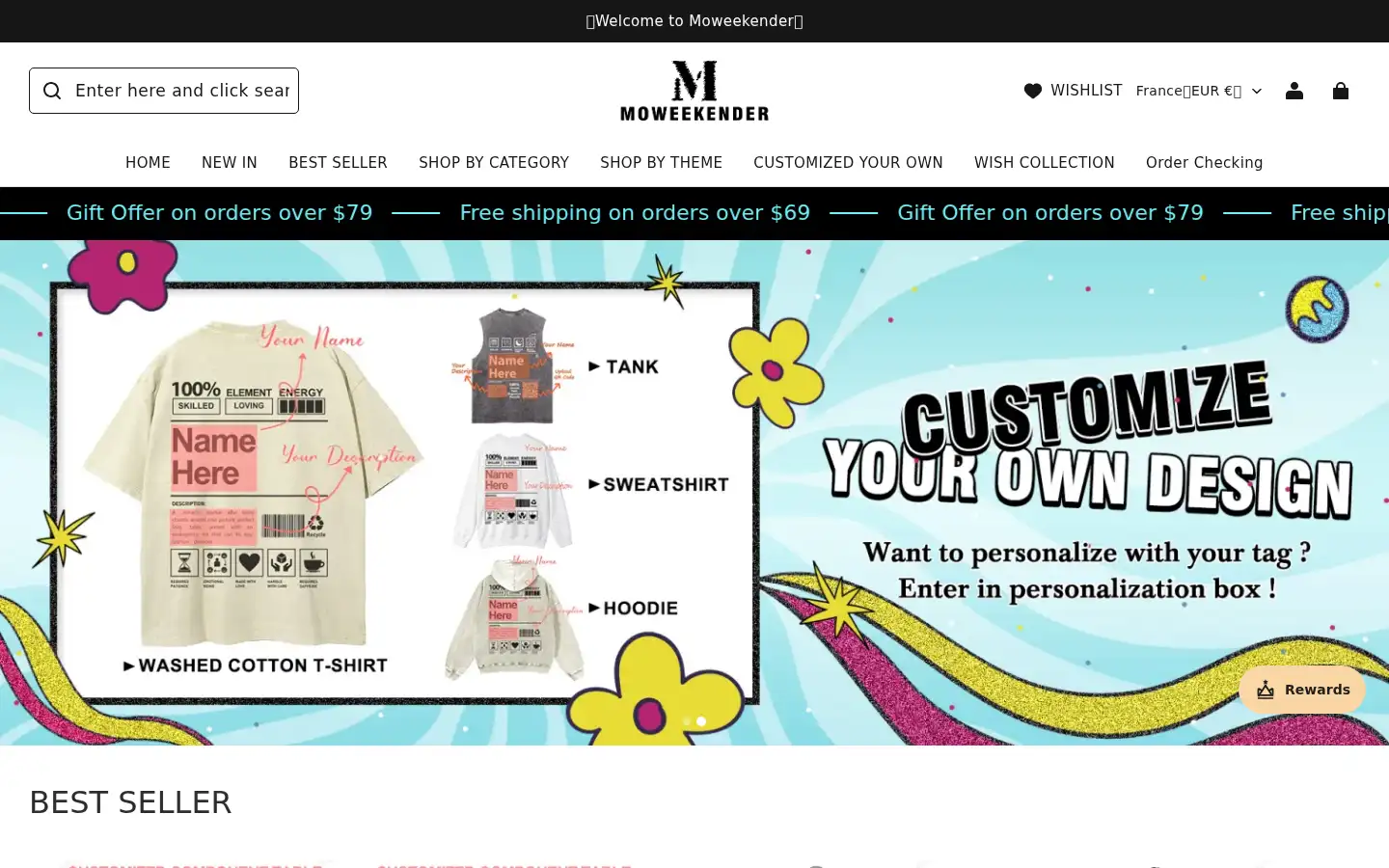 Screenshot of moweekender.com
