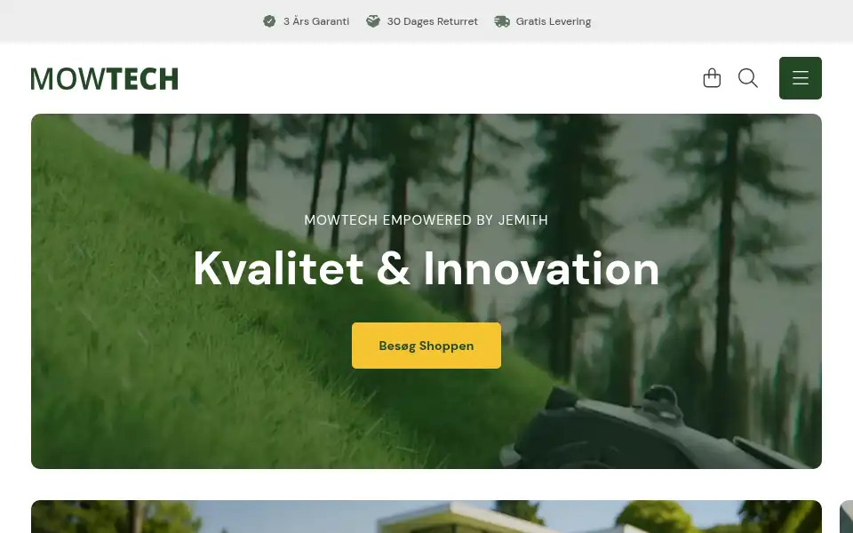 Screenshot of mowtech.dk