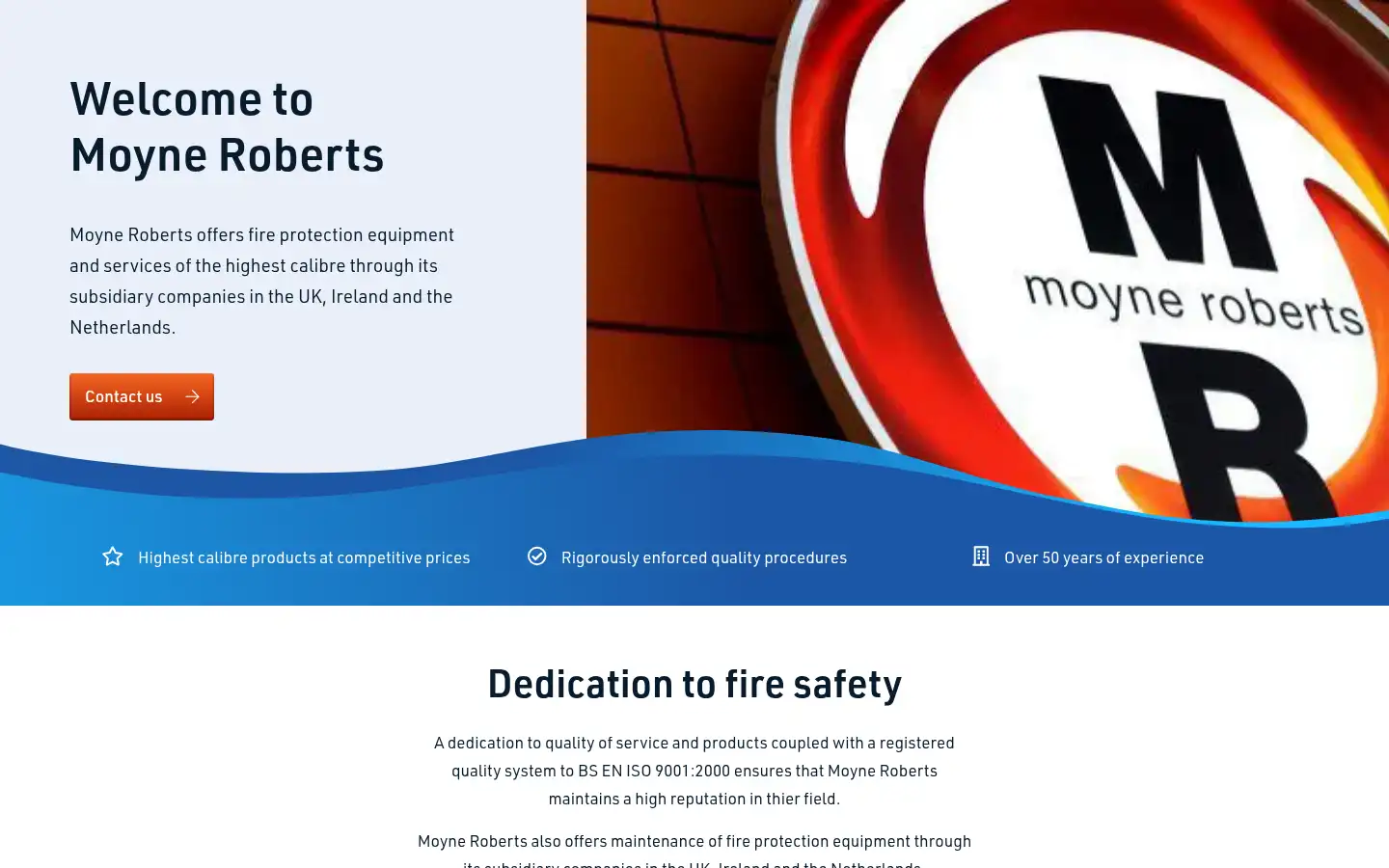 Screenshot of moyneroberts.com