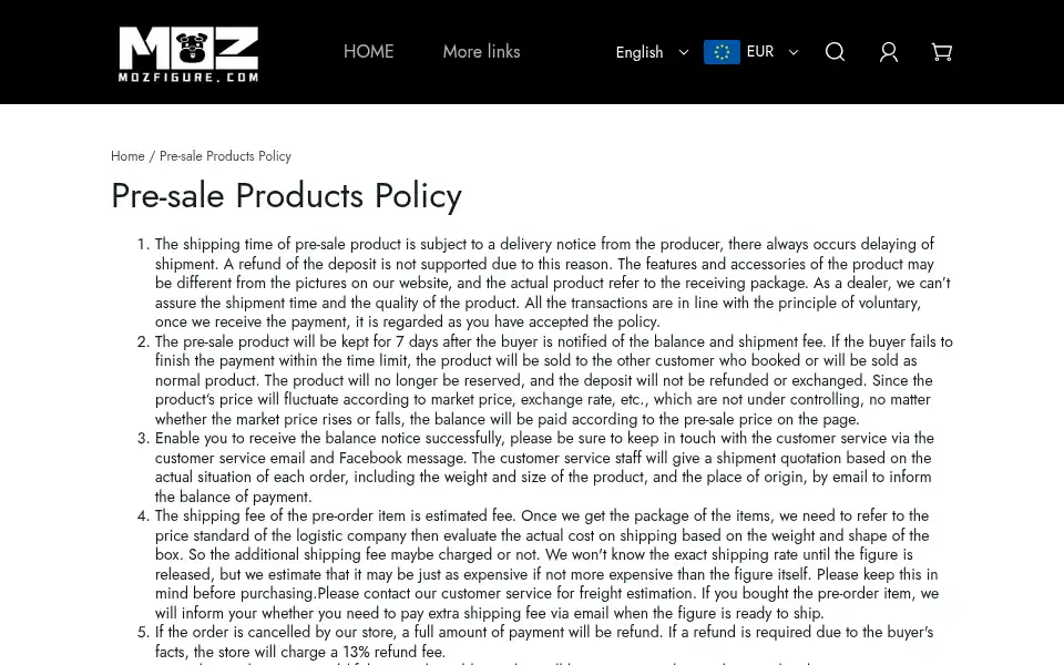 Screenshot of mozfigure.com