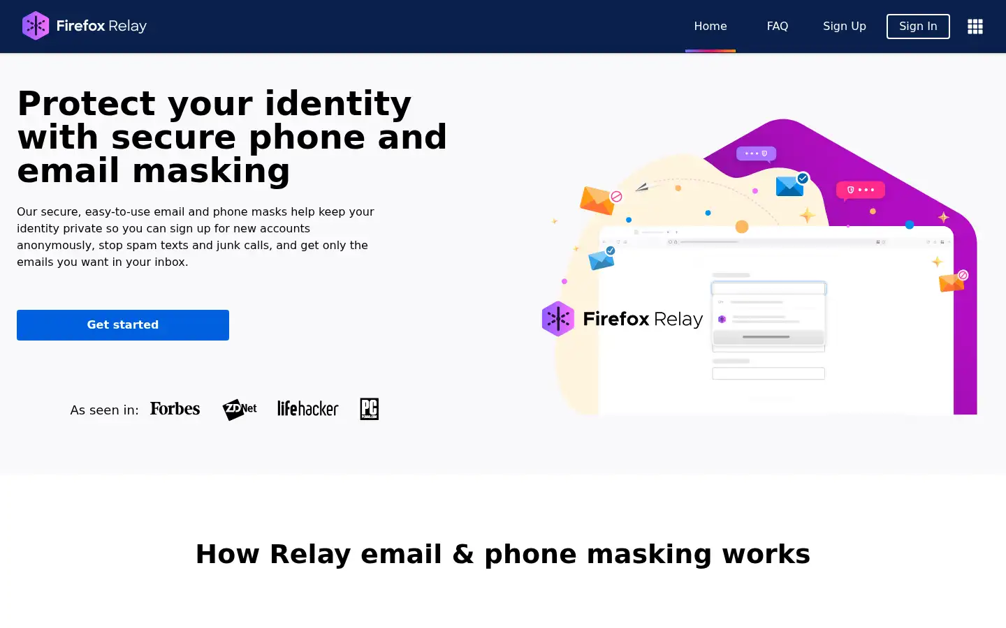 Screenshot of mozmail.com