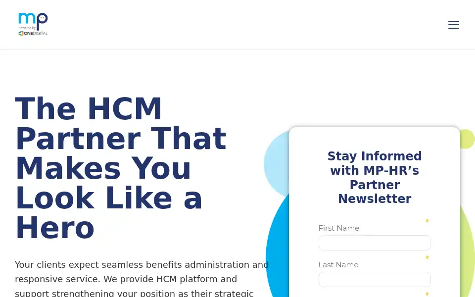 Screenshot of mp-hr.com