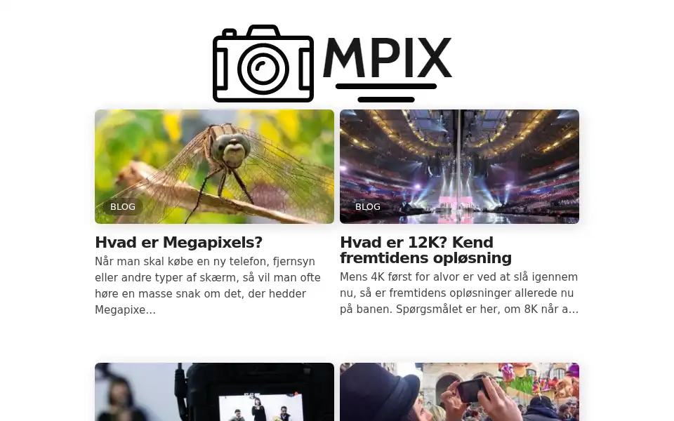 Screenshot of mpix.dk