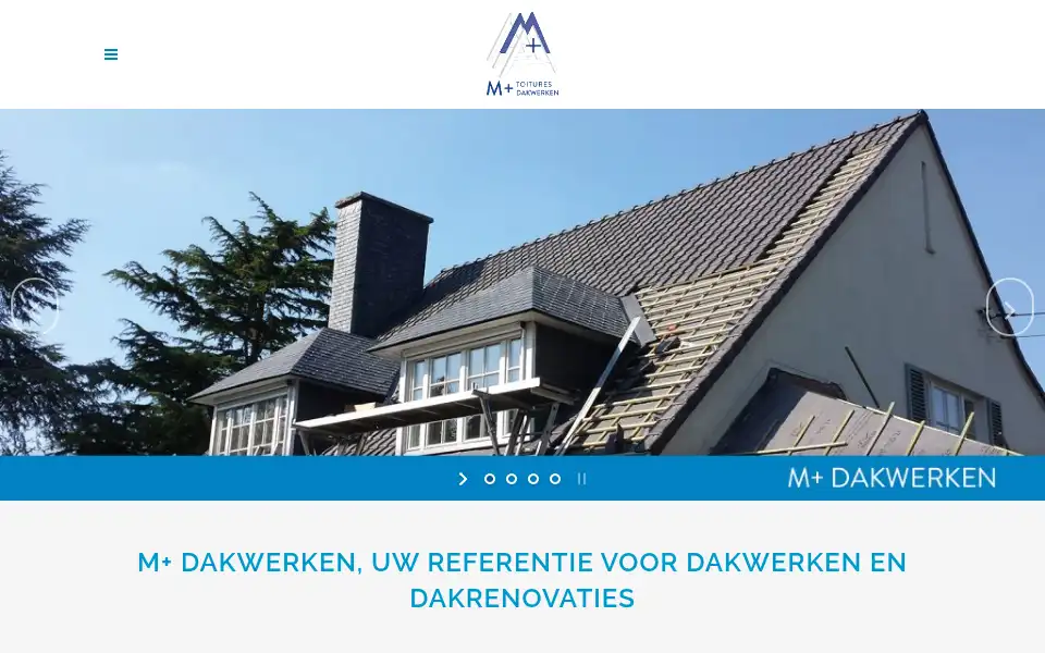 Screenshot of mplusdak.be