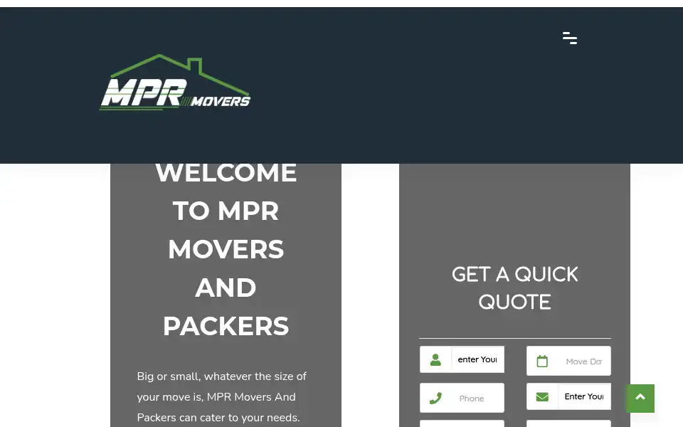 Screenshot of mprmovers.com