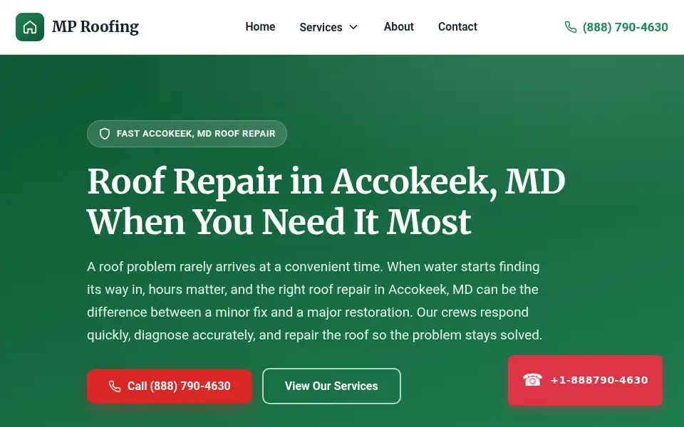 Screenshot of mproofingservices.com